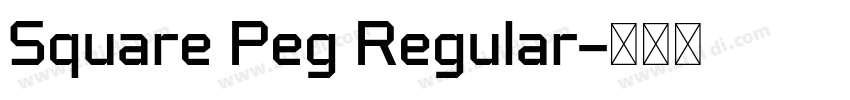 Square Peg Regular字体转换